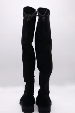 A1303 Overknee Stiefel Schwarz