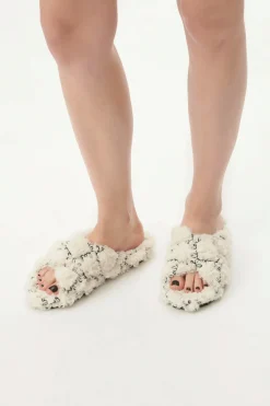 Alima Slipper White