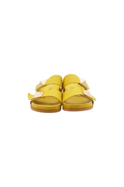 Alix Slides Nappa Lime
