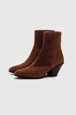 Ally Boots Camoscio Sigaro