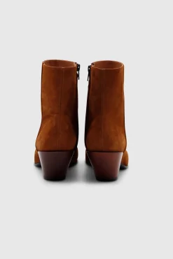 Ally Boots Camoscio Sigaro