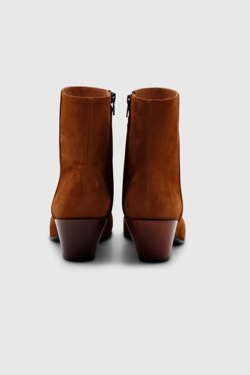 Ally Boots Camoscio Sigaro
