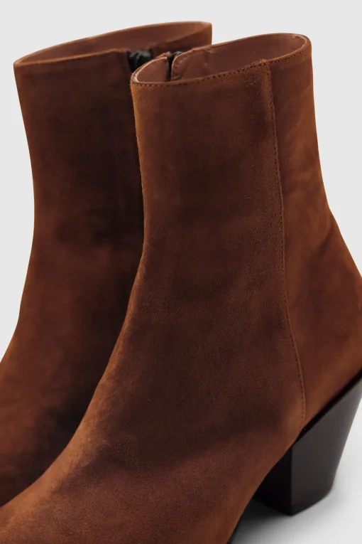 Ally Boots Camoscio Sigaro