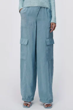 ARTEMIS PARACHUTE CARGO PANTS BLUE