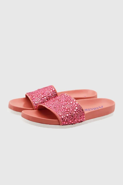 Audry Slides Camoscio Pink