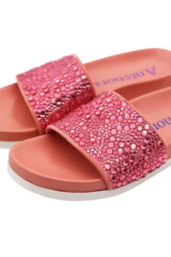 Audry Slides Camoscio Pink