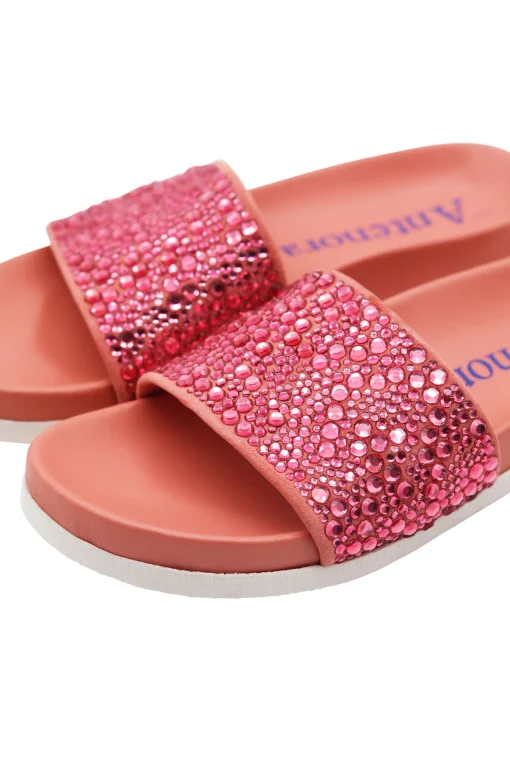 Audry Slides Camoscio Pink