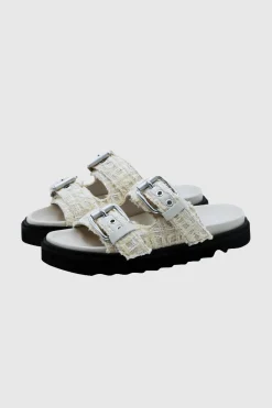 Bolum Tweed Sandals