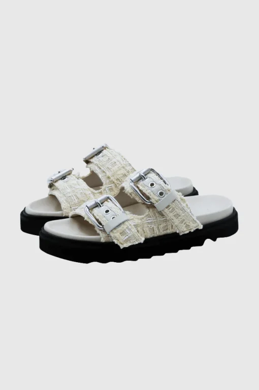 Bolum Tweed Sandals