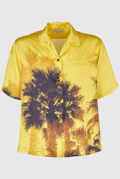 Bowling Palme Shirt Yellow