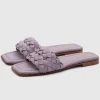 Braided Slides Lilac