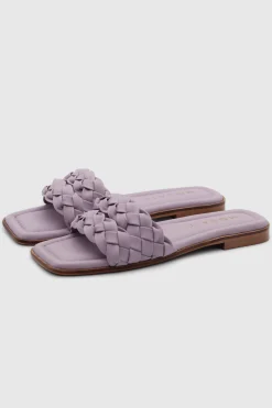 Braided Slides Lilac