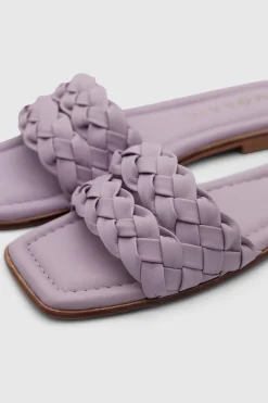 Braided Slides Lilac