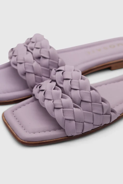 Braided Slides Lilac