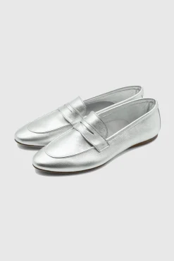 Camoscio Loafer Argento