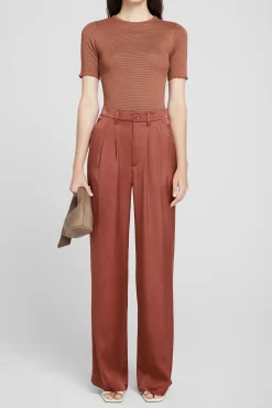Carrie Pants Terracotta Silk