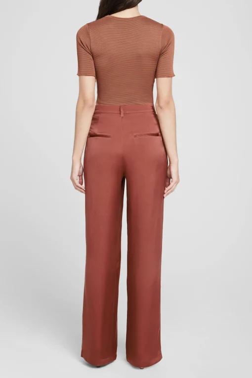 Carrie Pants Terracotta Silk