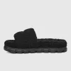 Cozetta Curly Slides Black