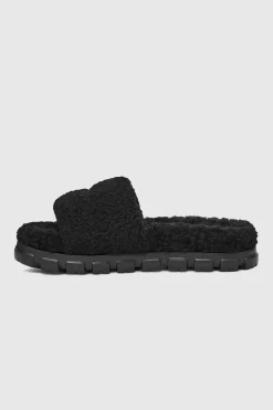 Cozetta Curly Slides Black