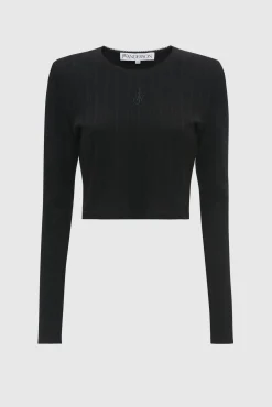 Crop Top Anchor Embrodery