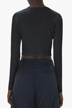 Crop Top Anchor Embrodery