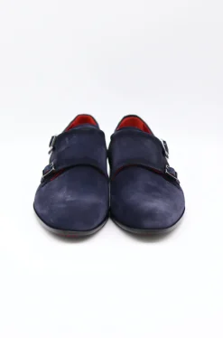 Doppel-Monkstrap Mokassin Dunkelblau