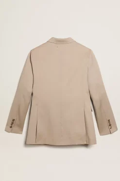 Double Breasted Blazer Roasted Cashew