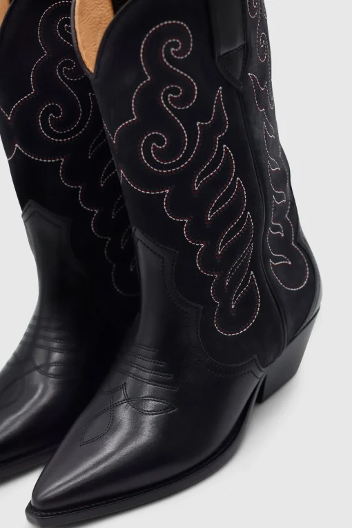 Duerto Gz Cowboy Boots Black Faded
