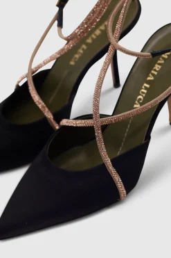 Fumilla Satin Pumps Black