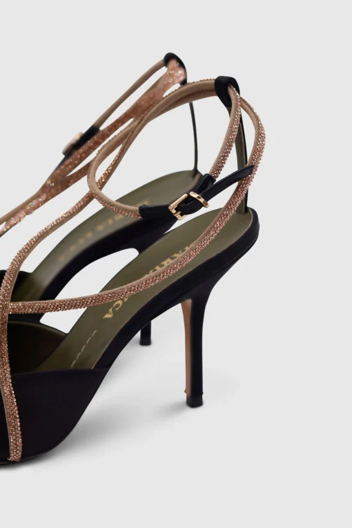 Fumilla Satin Pumps Black