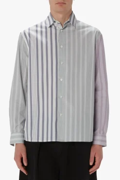Hemd Multi Stripe Patchwork