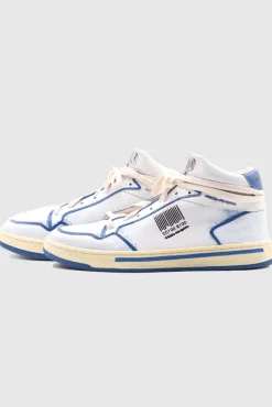 High Sneaker Men White/ Blue