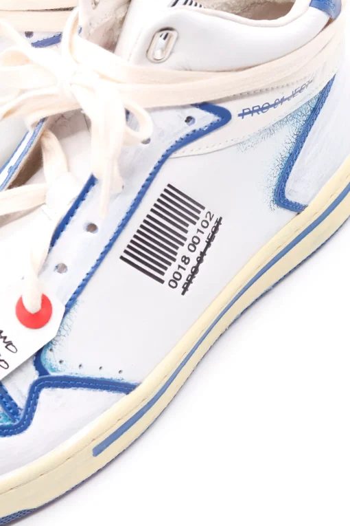 High Sneaker Men White/ Blue