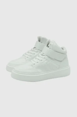 High Top Sporty Sneaker Egret