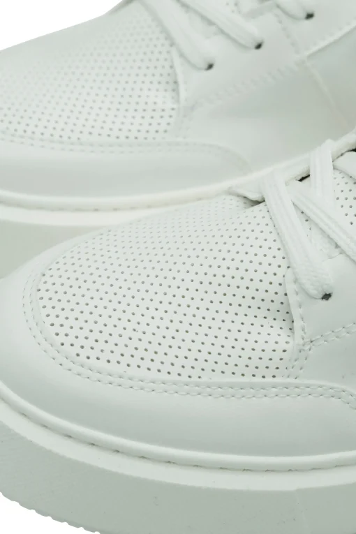High Top Sporty Sneaker Egret