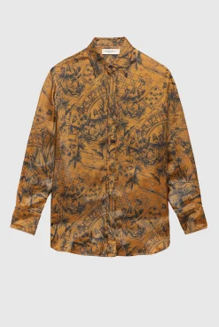 Journey Boyfriend Blouse Golden Brown