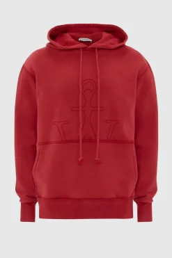 JWA Embroidered Hoodie Red