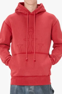 JWA Embroidered Hoodie Red