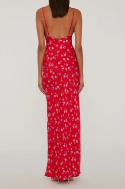 Kleid Printed Maxi