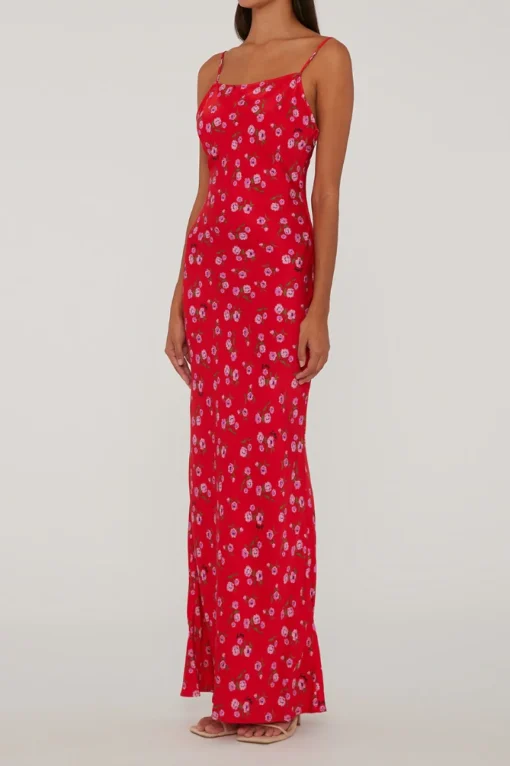 Kleid Printed Maxi