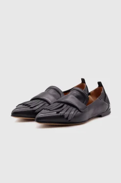 Loafer With Fringes Smoke