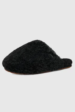 Maxi Curly Slides Black