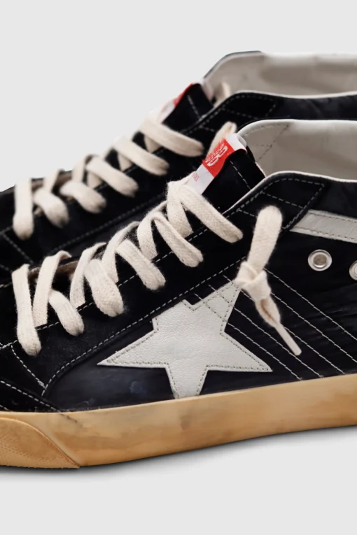Mid Star Sneaker Black/White