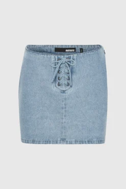Minirock Denim Laced