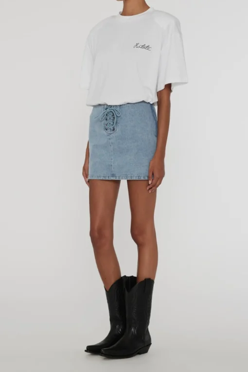 Minirock Denim Laced