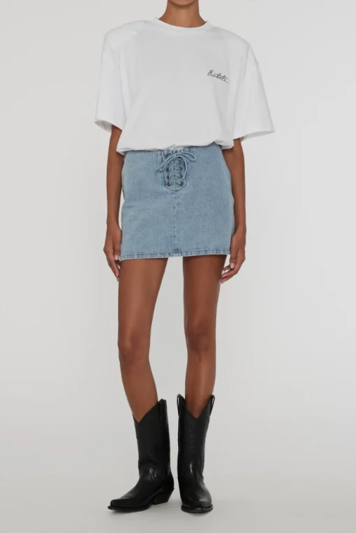Minirock Denim Laced