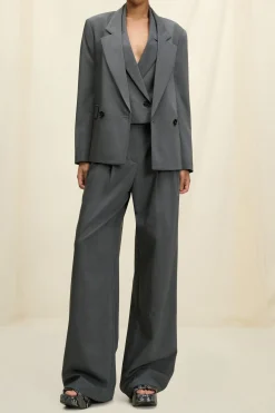 Modern Sophistication Blazer Charcoal Melange