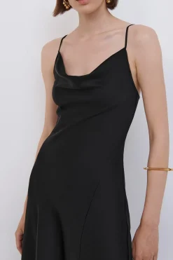 Nellie Slip Dress Black