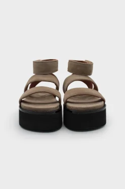 Plateau Sandals Dessert Babysilk Suede