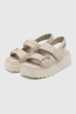 Plateau Sandals Velvet Osso